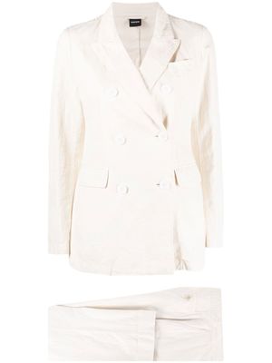 ASPESI tailleur à boutonnière croisée - Blanc