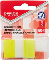OFFICE Products index, 43 x 25 mm, blister van 50 tabs, geel