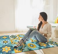 Geometrisch Tegel Effect vinyl tapijt