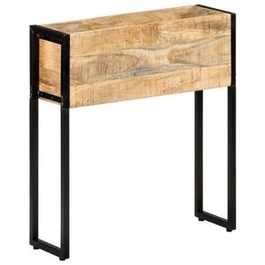 VidaXL Plantenbak 60x20x68 cm ruw mangohout