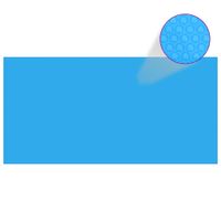 Zwembadzeil rechthoekig 732 x 366 cm PE blauw - thumbnail
