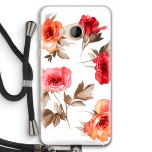 Roosjes: HTC U Play Transparant Hoesje met koord
