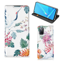 OPPO A52 | A72 Hoesje maken Bird Flowers