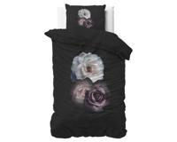 Sleeptime Deep Flowers Zwart 140 x 200/220 cm
