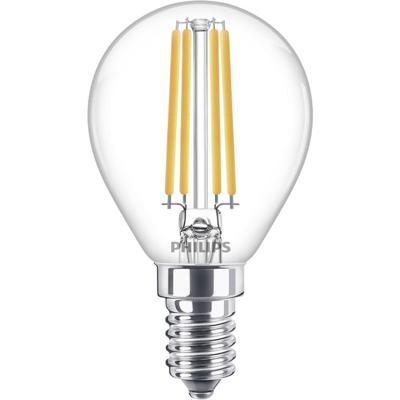 Philips LED 76229200 LED-lamp Energielabel E (A - G) E14 Kogel 6.5 W = 60 W Warmwit (Ø x l) 4.5 cm x 8 cm 1 stuk(s)