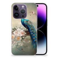 TPU Hoesje voor Apple iPhone 14 Pro Vintage Pauwen