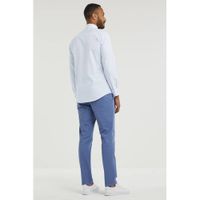 Michaelis slim fit overhemd Kent met all over print lichtblauw - thumbnail