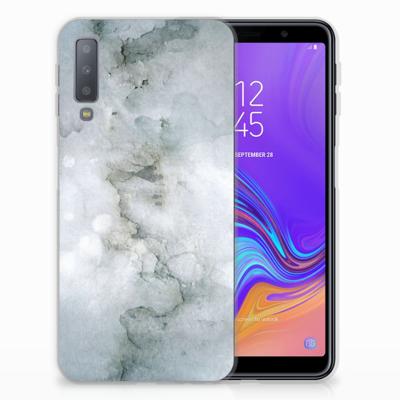 Smartphone hoesje Samsung Galaxy A7 (2018) Painting Grey Smartphone hoesje Samsung Galaxy A7 (2018) Painting Grey