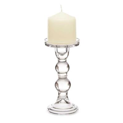 Giftdecor Kaarsen kandelaar - glas - voor stompkaarsen - H18 cm