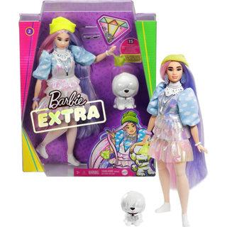 Barbie Mattel extra doll #2 shimmery with pet puppy