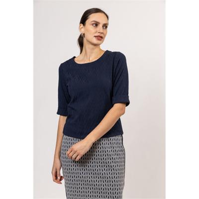 T-shirt rib boatneck long s/s