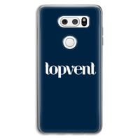 Topvent Navy: LG V30 Transparant Hoesje Topvent Navy: LG V30 Transparant Hoesje
