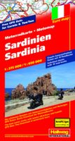Wegenkaart - landkaart Motomap Motorkaart Sardinië - Sardinie | Hallwag - thumbnail