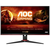 AOC 27G2SAE/BK Gaming monitor Energielabel E (A - G) 68.6 cm (27 inch) 1920 x 1080 Pixel 16:9 1 ms Hoofdtelefoon (3.5 mm jackplug), DisplayPort, HDMI VA LCD