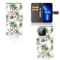 iPhone 13 Pro | Telefoonhoesje | Met pasjeshouder | Flamingo Palms