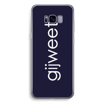 Gijweet: Samsung Galaxy S8 Plus Transparant Hoesje