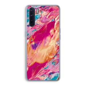 Pastel Echoes: Oppo A91 Transparant Hoesje