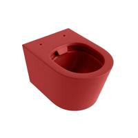 Wandcloset Mondiaz Lavie | 53 cm | Zonder spoelrand | Single fire | Excl.Toiletzitting | Keramiek | Fire (rood)