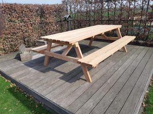 Douglas picknicktafel klein | Duurzaam Douglas hout 180 cm Bouwpakket