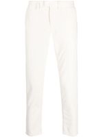DONDUP pantalon nervuré à coupe fuselée - Blanc