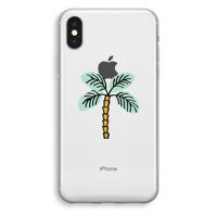 Palmboom: iPhone X Transparant Hoesje