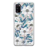 Samsung Galaxy A41 siliconen telefoonhoesje - Touch of flowers
