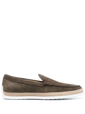 Tod's mocassins à design à enfiler - Vert