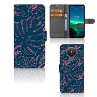 Nokia 1.4 Hoesje Palm Leaves | Portemonnee hoesje