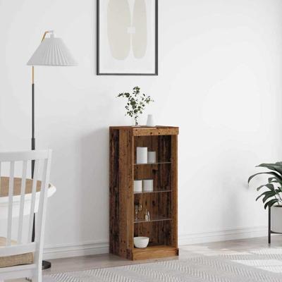 Sideboard met LED-verlichting Oude Hout 41x37x100 cm