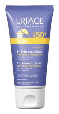 Uriage Bébé Crème Minerale Mineral Cream SPF50+ 50ml