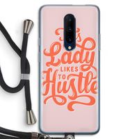 Hustle Lady: OnePlus 7 Pro Transparant Hoesje met koord