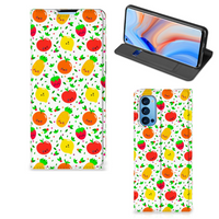 OPPO Reno4 Pro 5G Flip Style Cover Fruits