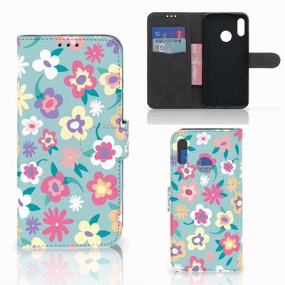 Honor 10 Lite Hoesje Flower Power | Portemonnee hoesje Honor 10 Lite Hoesje Flower Power | Portemonnee hoesje