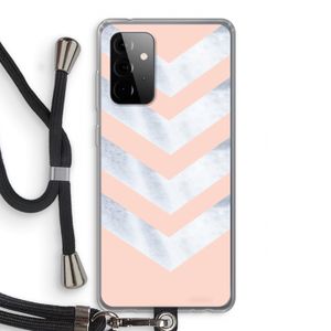 Marmeren pijlen: Samsung Galaxy A72 5G Transparant Hoesje met koord