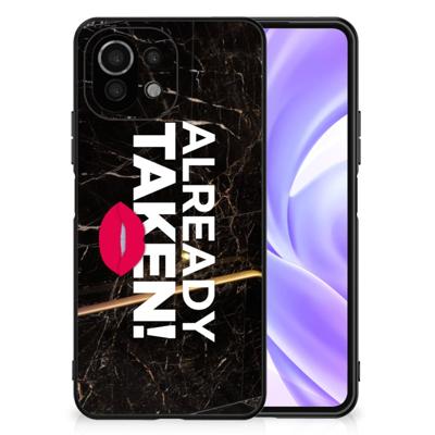 Xiaomi 11 Lite 5G NE | Mi 11 Lite | Telefoon Hoesje | met tekst Already Taken Black Xiaomi 11 Lite 5G NE | Mi 11 Lite | Telefoon Hoesje | met tekst Already Taken Black