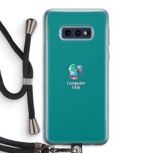 Win98: Samsung Galaxy S10e Transparant Hoesje met koord