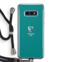 Win98: Samsung Galaxy S10e Transparant Hoesje met koord