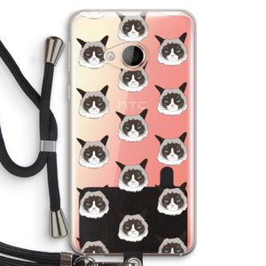 It's a Purrr Case: HTC U Play Transparant Hoesje met koord