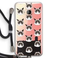 It's a Purrr Case: HTC U Play Transparant Hoesje met koord