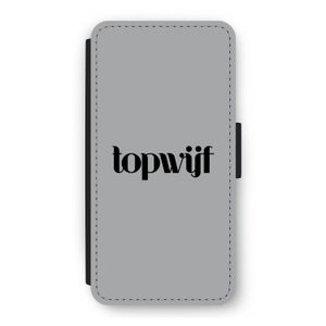 Topwijf Grijs Zwart: iPhone 12 Pro Flip Hoesje