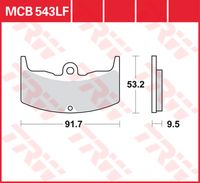 TRW Remblokken, en remschoenen voor de moto, MCB543 Allround organisch