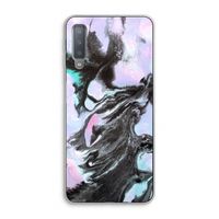 Pastel zwart: Samsung Galaxy A7 (2018) Transparant Hoesje