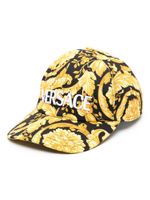 Versace casquette imprimée Barocco - Noir