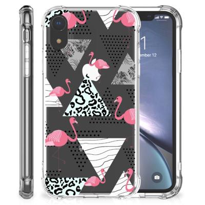 Apple iPhone Xr Case Anti-shock Flamingo Triangle Apple iPhone Xr Case Anti-shock Flamingo Triangle
