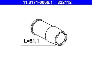 Geleidehuls, remklauw 11817100661