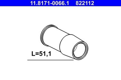 Geleidehuls, remklauw 11817100661