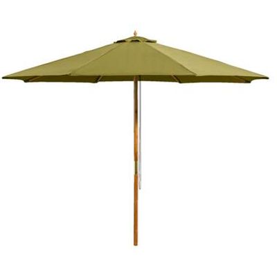 Le Sud houtstok parasol Tropical - groen - Ø300 cm
