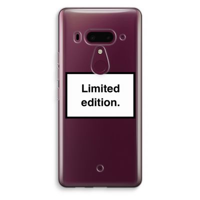 Limited edition: HTC U12+ Transparant Hoesje