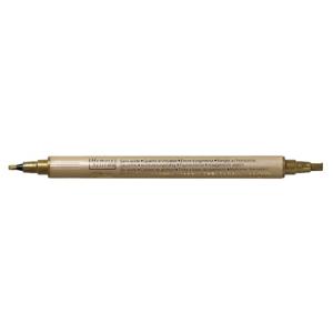 Rayher hobby Kalligrafie stift/marker 2 zijdig - goud metallic - fijne punt 2 mm/dikker punt 4 mm