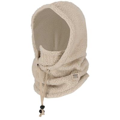 Heatkeeper Thermo Teddy Dames Balaclava/Col met Capuchon Off White